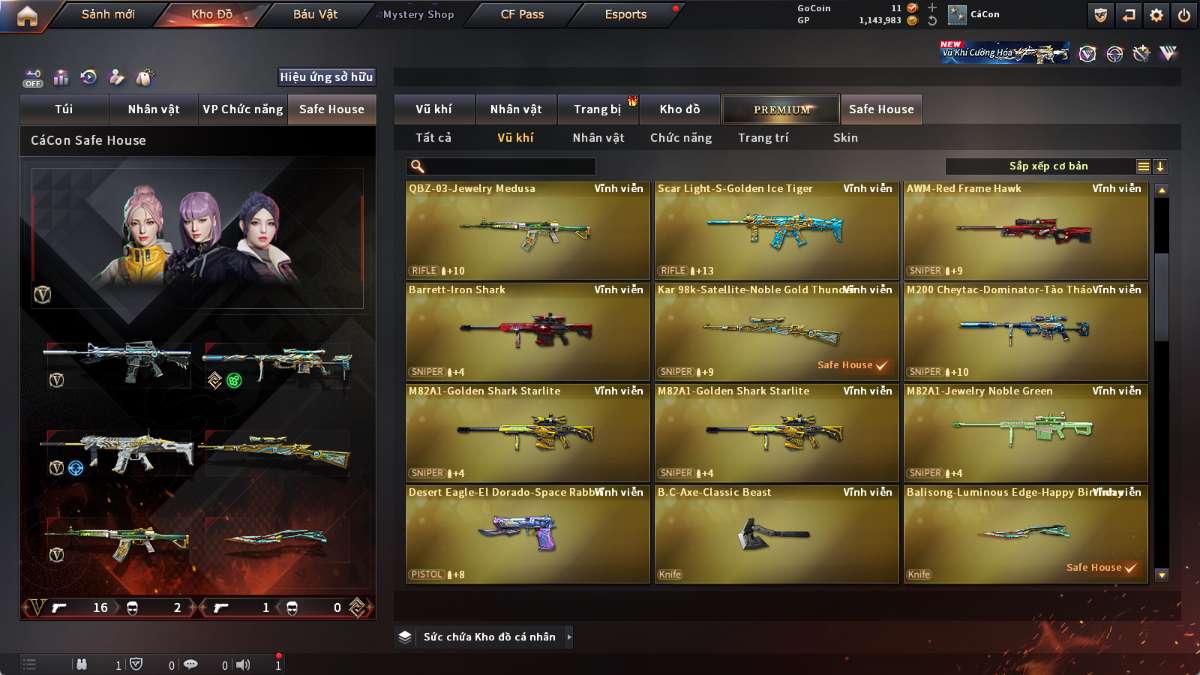 shop acc cf uy tin gia re